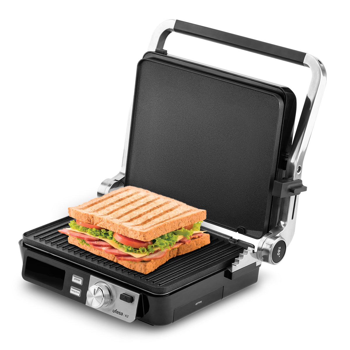 GRILL UFESA K2 2000W LCD 29X23 RESIS.INTEGRADA DES