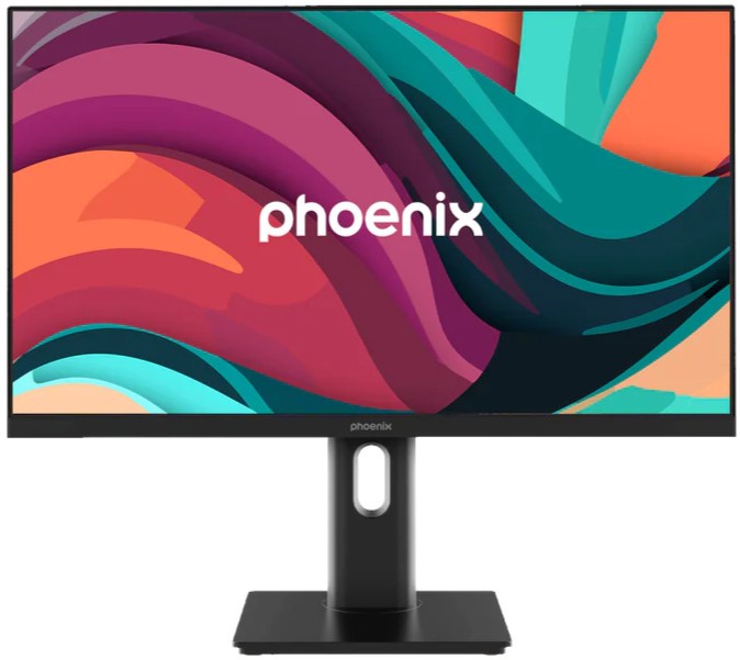 Monitor Phoenix Essence24Pro, 23,8 pulgadas, Full HD, IPS, 100 Hz, 5 ms, altavoces, HDMI, DisplayPort, VGA, altura regulable, negro