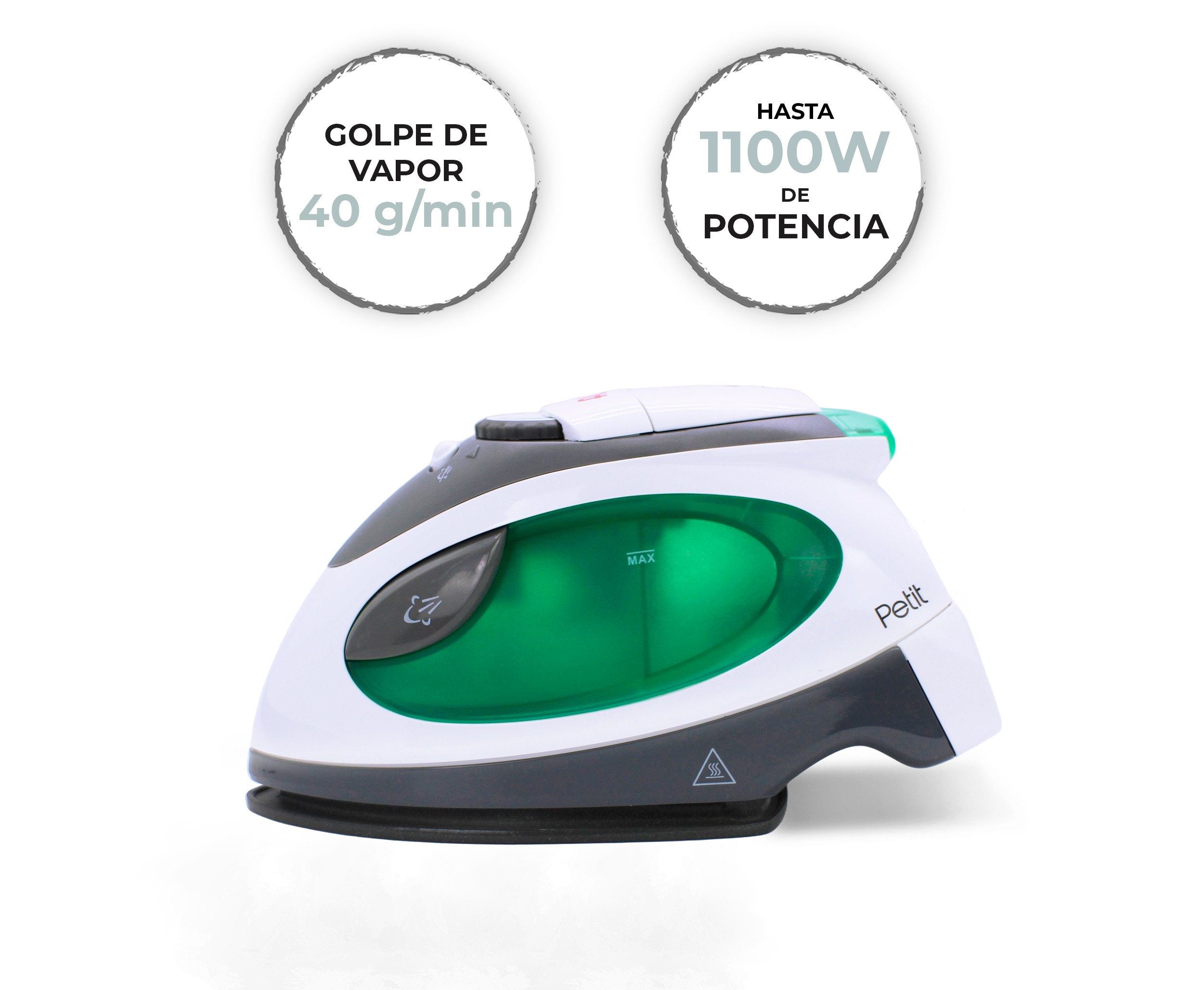 PLANCHA ALFA PETIT 1100W VIAJE CERAMICA 40GR 80ML