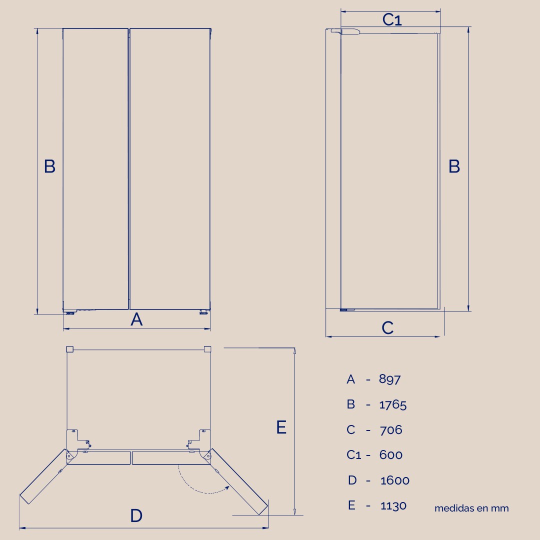 FRI. ARTICA AFEA17689F553I 176X90 NF INOX DSP