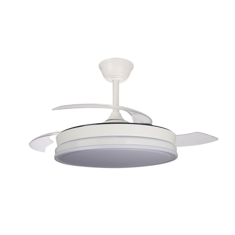 VENTILADOR TECHO CRISTAL SUPERECO RETRAC 45W