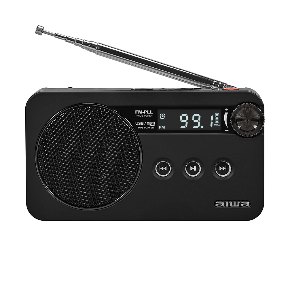 RADIO PORTATIL AIWA RS-77PLLBK DIGITAL FM NEGRO