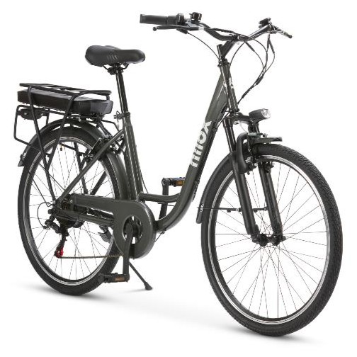 Bicicleta eléctrica E-Bike Nilox eBike J5 Pro NXEBJ5PROGR, cuadro acero, ruedas 26