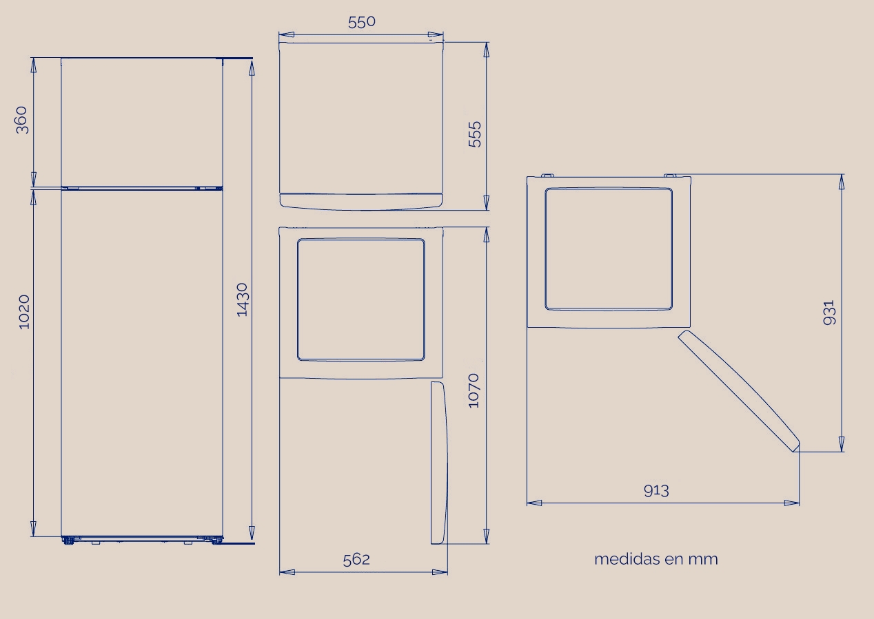 FRI. ARTICA AFE2P14355L206B 143x55 2P CICLICO BCO