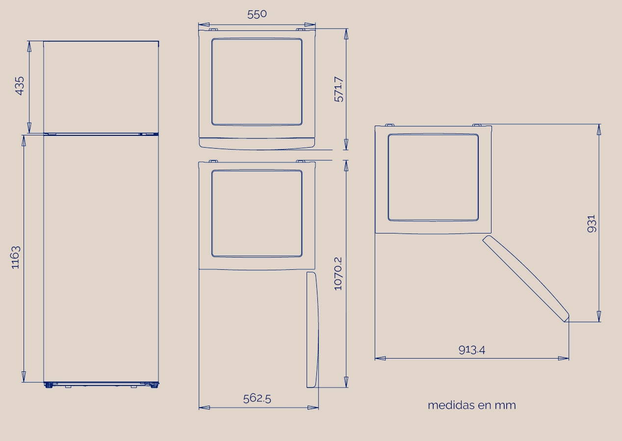 FRI. ARTICA AFE2P16655L248I 166x55 2P CICLICO INOX