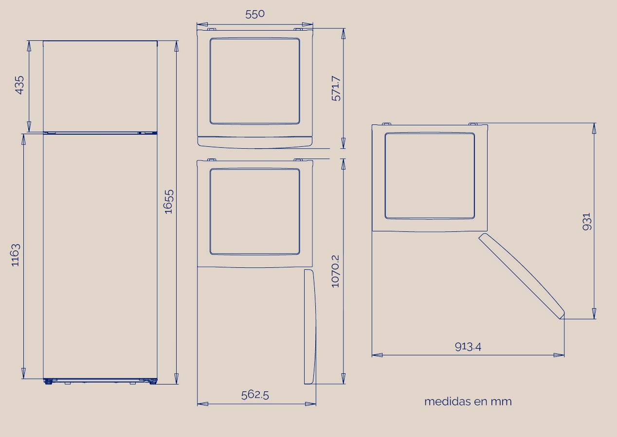 FRI. ARTICA AFE2P16655L248I 166x55 2P CICLICO INOX
