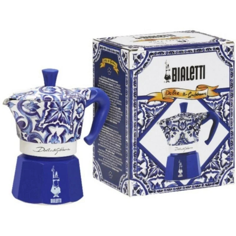 CAFET. ITALIANA BIALETTI MOKA D&G BLU MEDIT. 6T