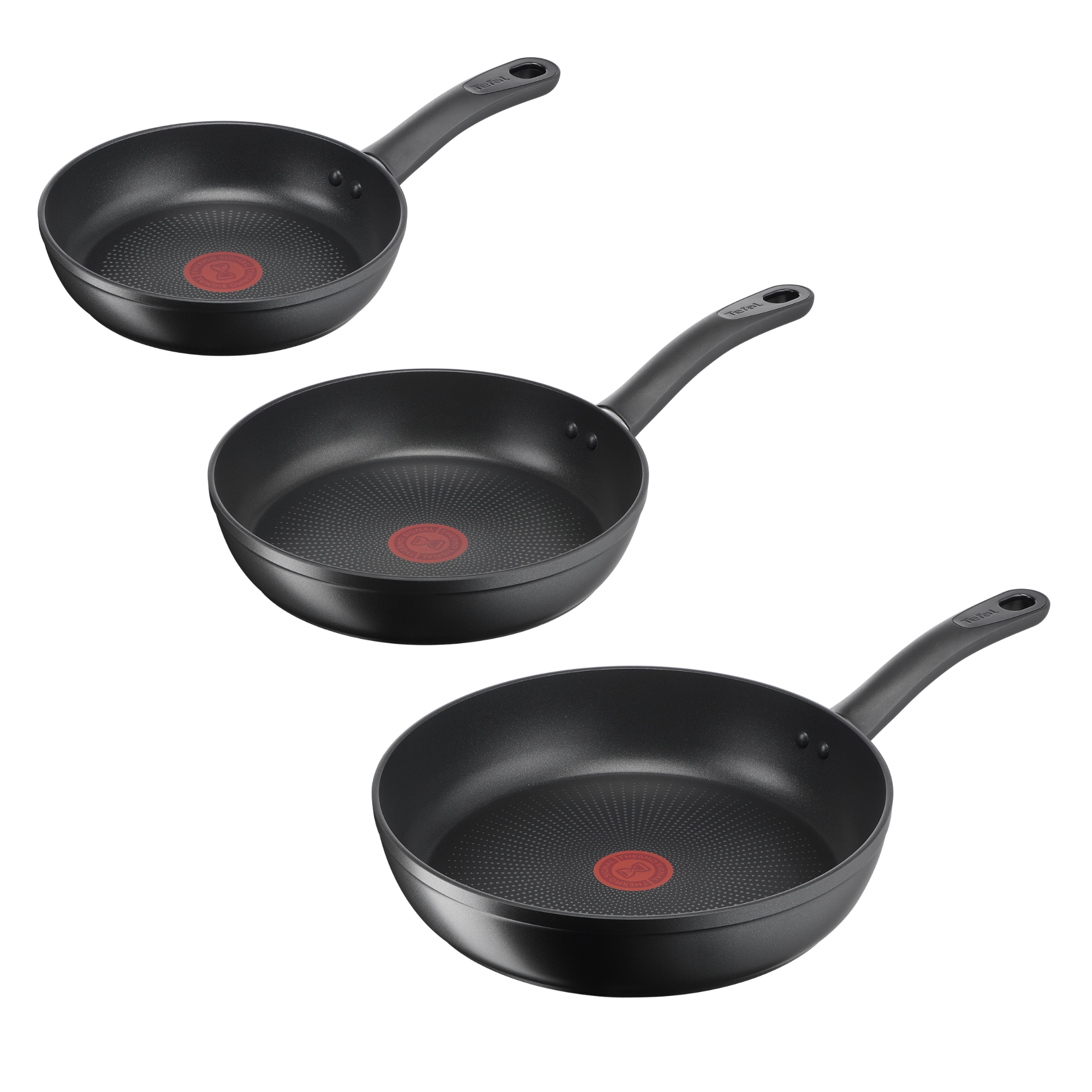LOTE SARTENES TEFAL FLAVOUR FORCE 20-24-28CM X2