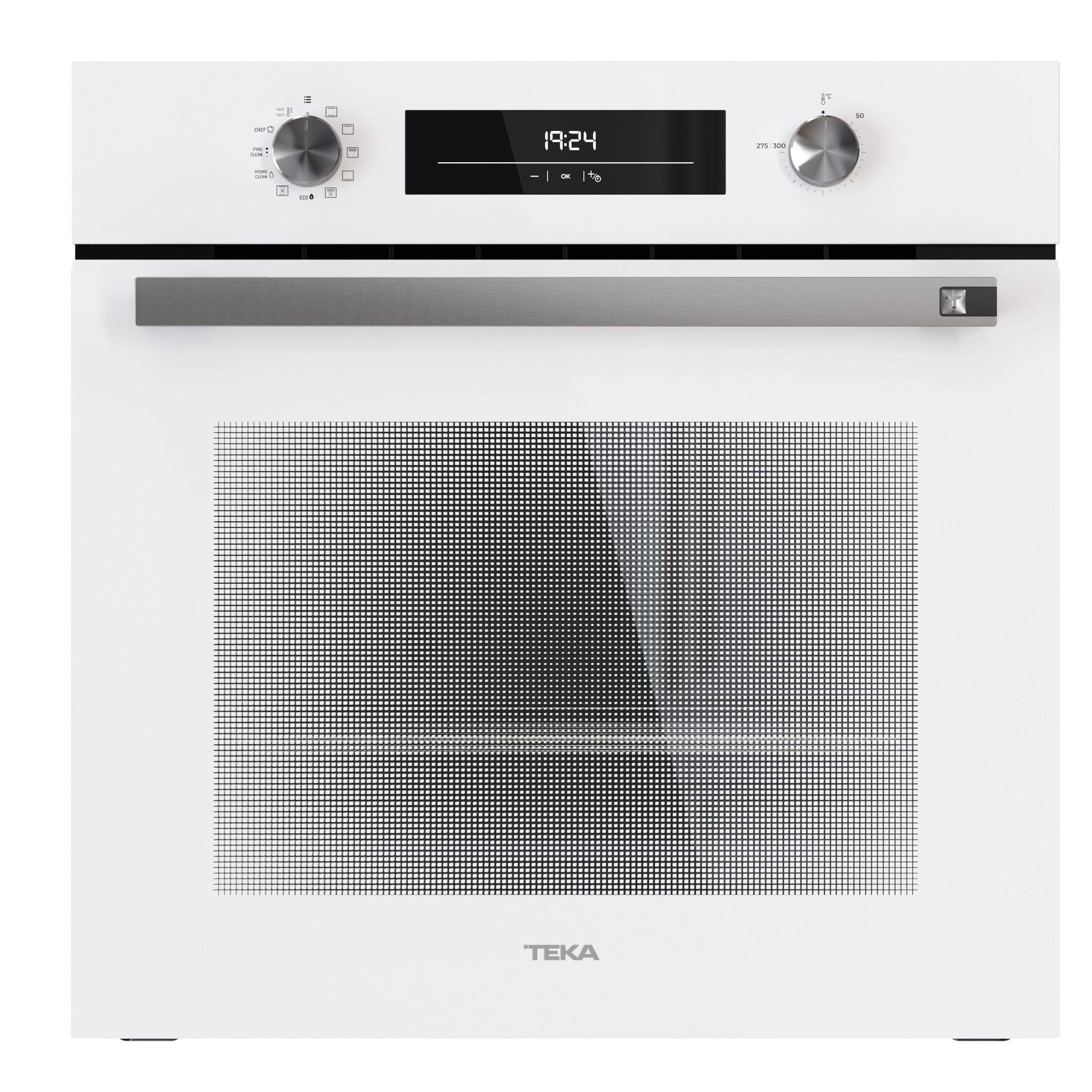Horno pirolítico Teka NEO HSB 6250 P WH, 70 litros, 8 funciones, DualClean, FastClick, ThermoSeal, 300 °C, clase A+, blanco