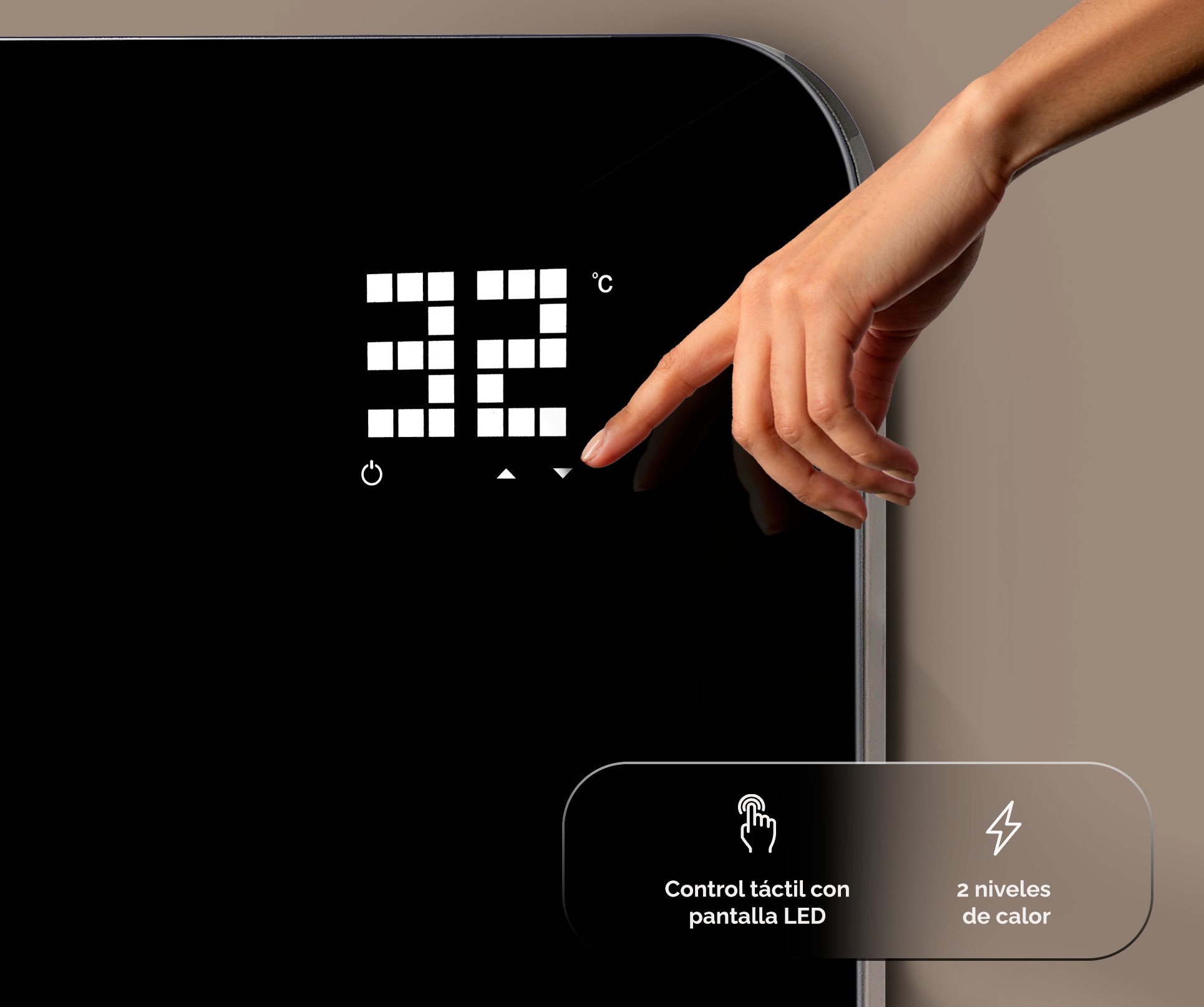 PLACA RADIANTE ARTICA APRCRIS1500 1500W LED TEMP