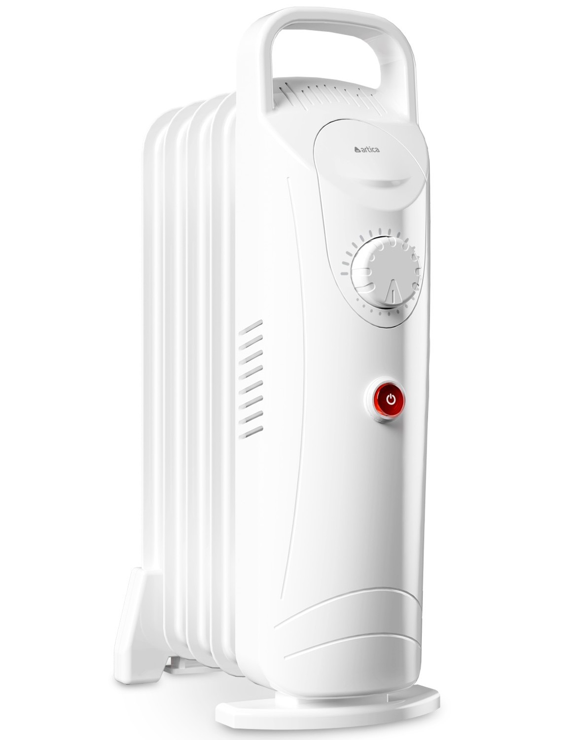 Radiador de aceite mini Artica ARAM500, 5 elementos, 500W, blanco