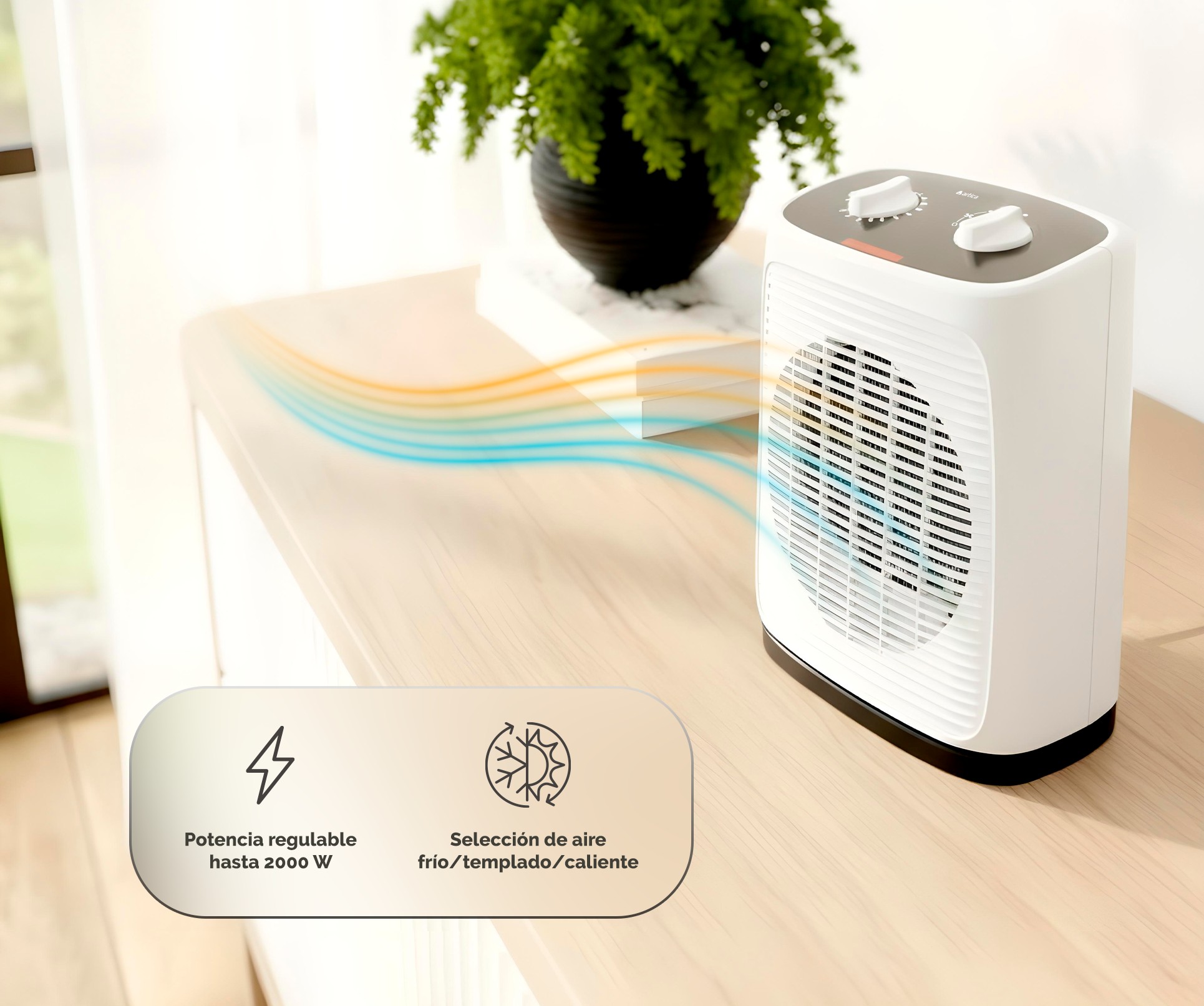 CALEFACT. ARTICA ACTV2000 2000W