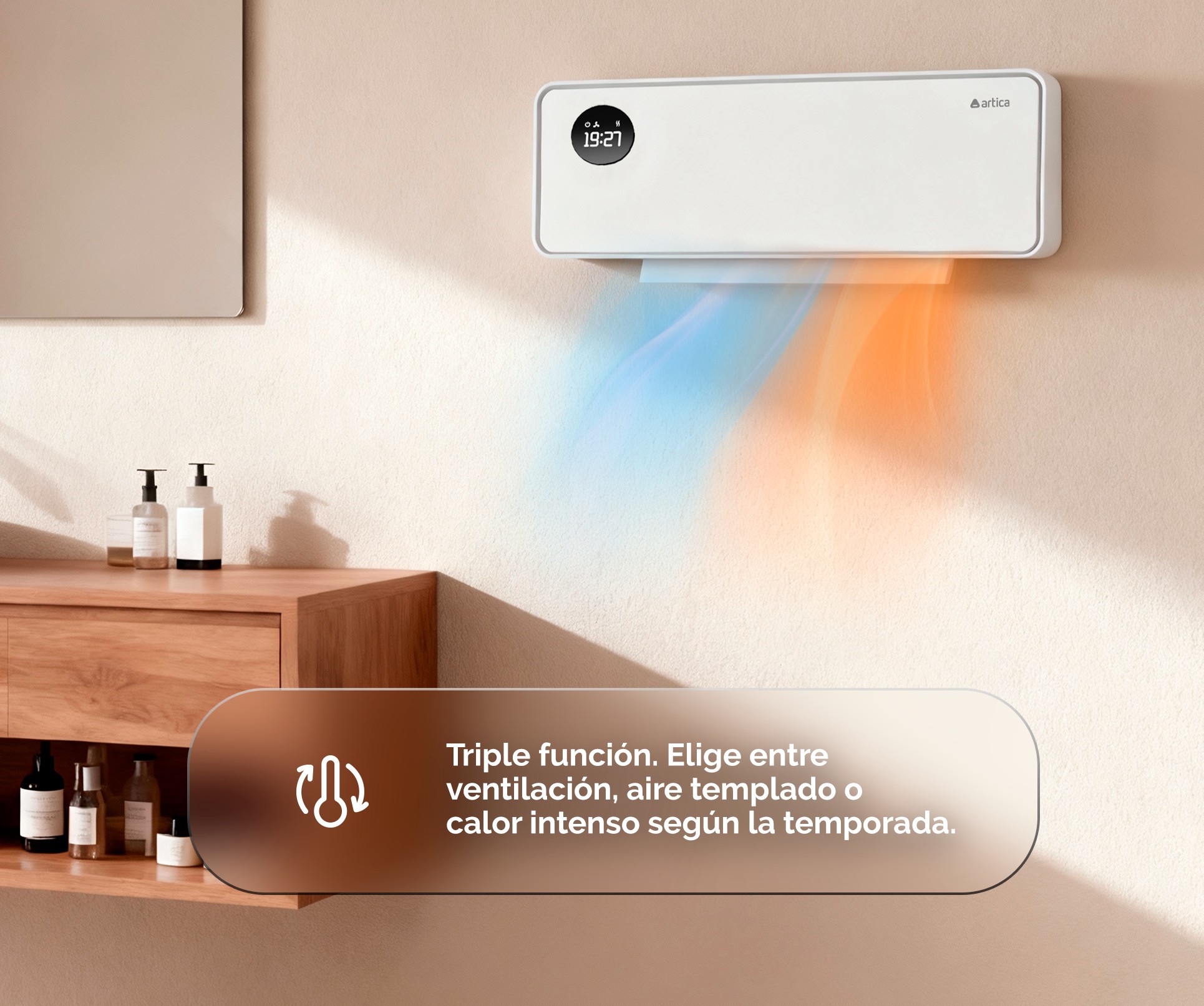 CALEFACT. ARTICA ACCER2000 2000W SPLIT CERAMICO