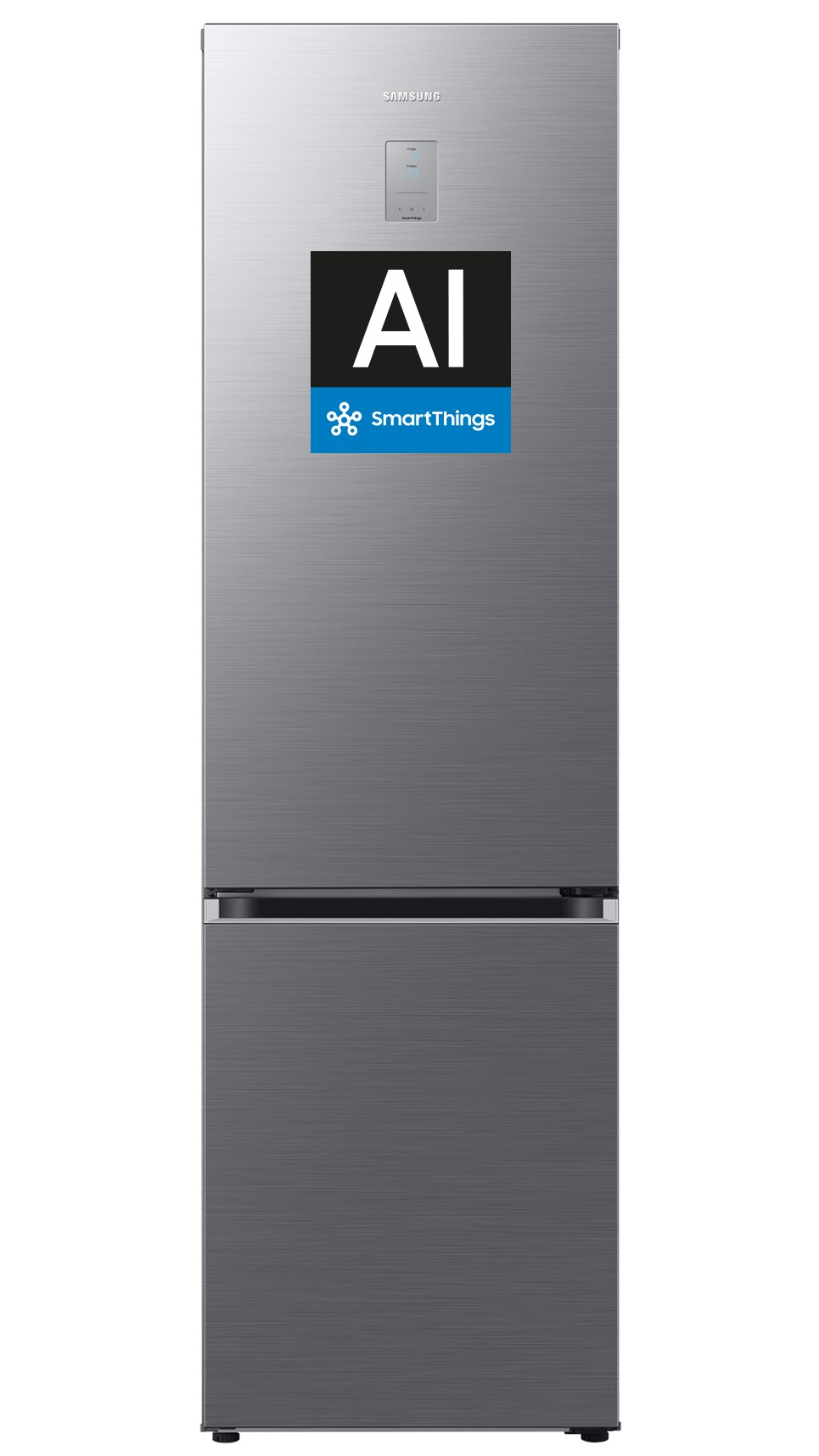 Frigorífico combi Samsung RB38C776ASR/EF, 203 x 59.5 x 65.8 cm, No Frost, clase A, 108 kWh/año, 35 dB, 387 litros, Twin & Metal Cooling, WiFi, plata