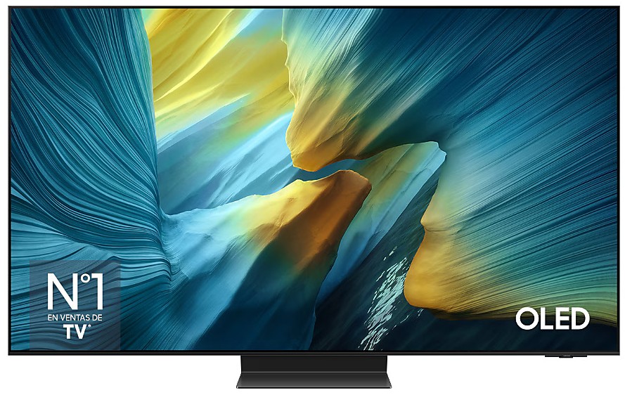 Televisión OLED Samsung TQ77S95F, 4K Ultra HD, Smart TV Tizen, 165 Hz, 70W RMS, HDR10+, Bluetooth, Wi-fi 5, negro