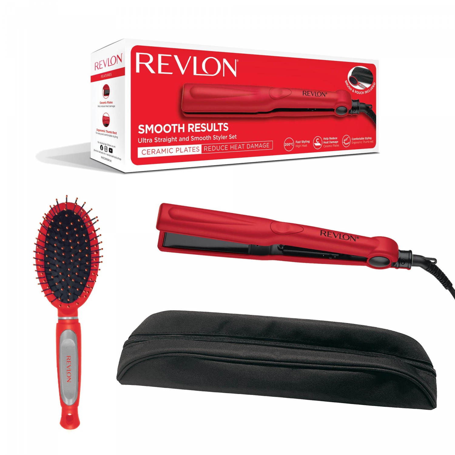 PLANCHA PELO REVLON RVST2176GPE DIG.ESTUCHE Y CEPI