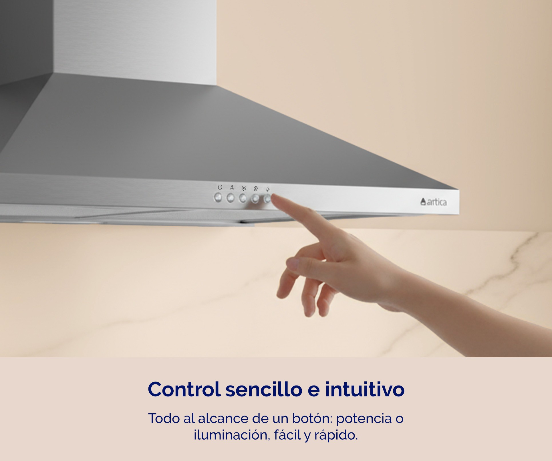 CAMPANA ARTICA APYRAM60BI 60CM B INOX