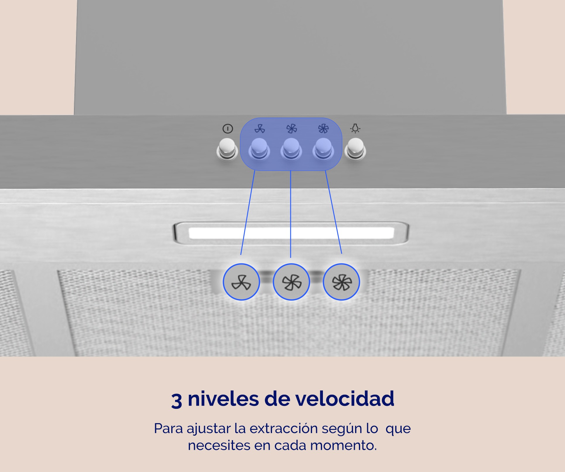 CAMPANA ARTICA ALINE60BI 60CM B INOX