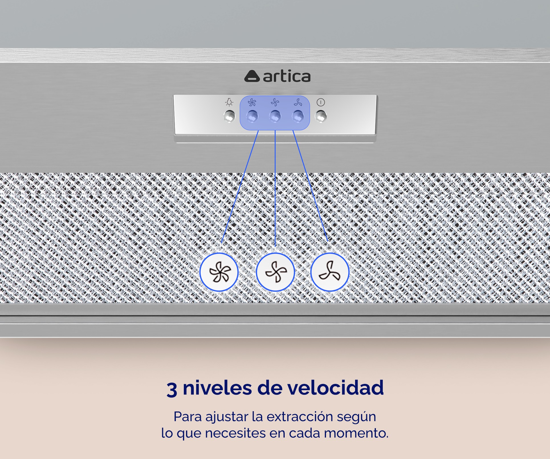 CAMPANA INTEG ARTICA AINTEGRA70CI 70CM C INOX