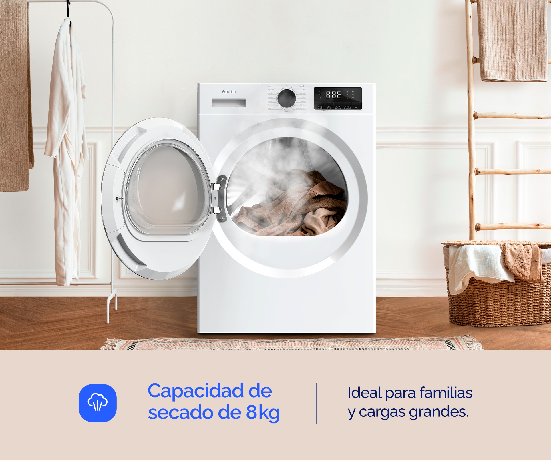 SECADORA ARTICA ADRYPLUS8EB 8 K BC CLASE E BCO