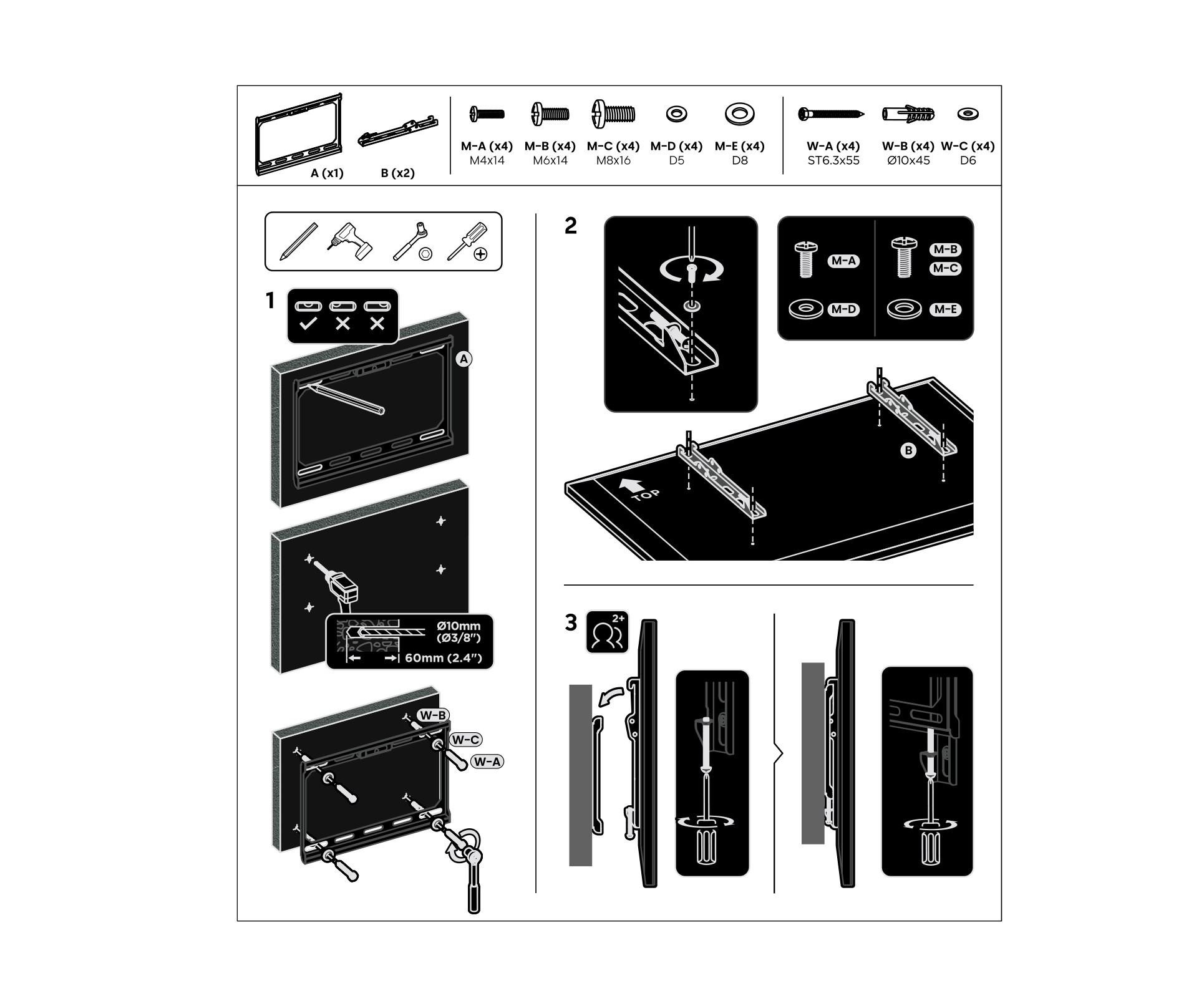 SOPORTE TV FIJO GENIUM GSPF43 45KG 13-43