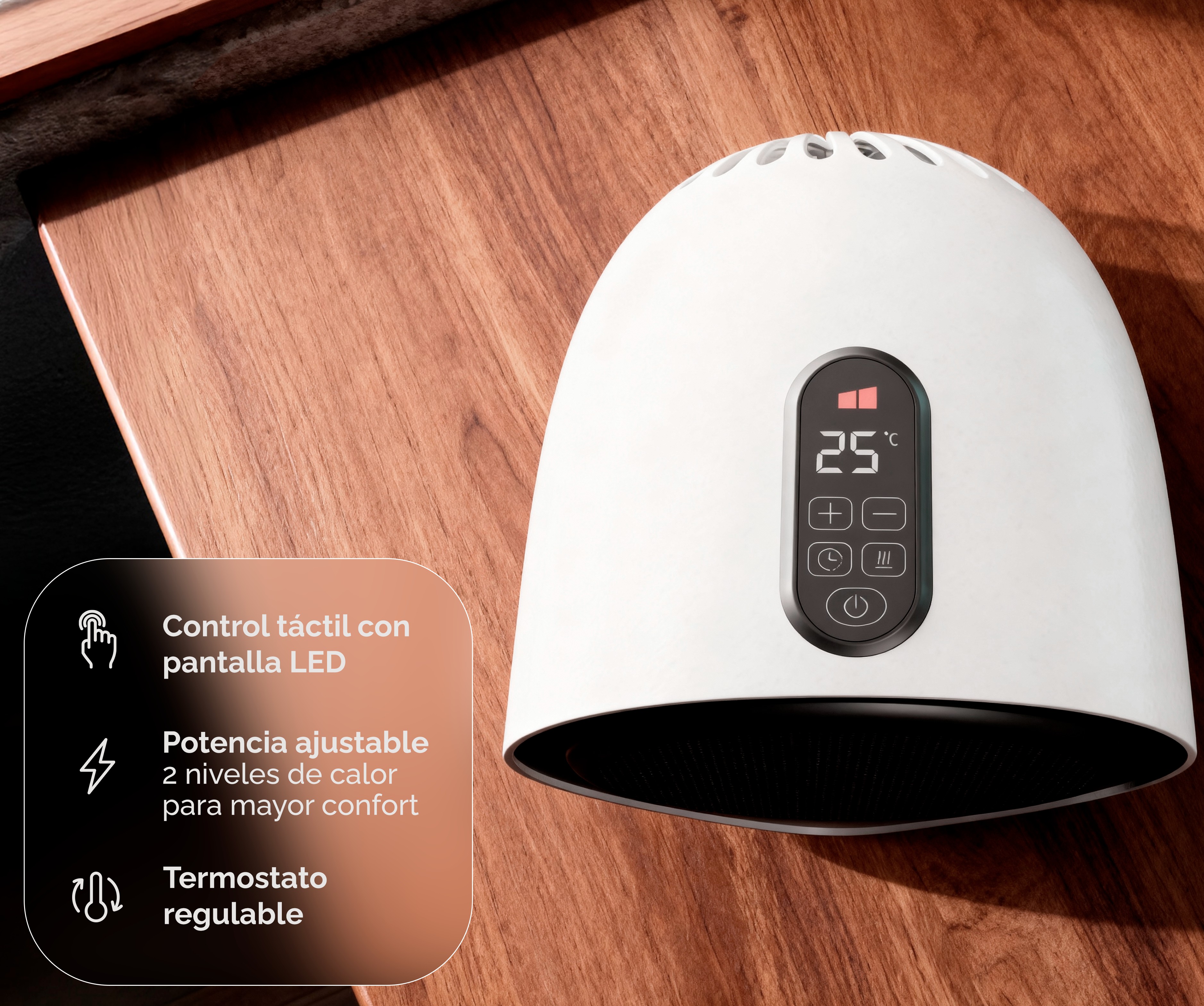 CALEFACT. ARTICA ATVCER1500B 1500W CERAMICO BCO