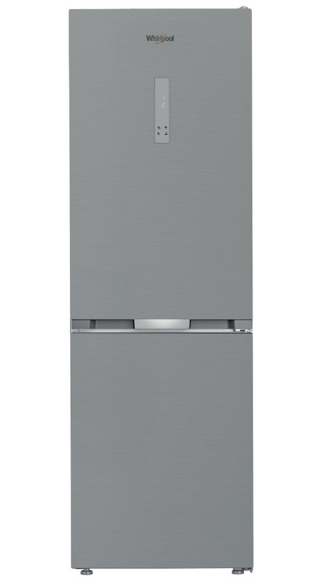Frigorífico combi Whirlpool WHK26363XP6E, 186.5 x 59.5 x 66.3 cm, Dual No Frost, clase C, 165 kWh/año, 35 dB, 316 litros, Fresh Box, reversible, inox