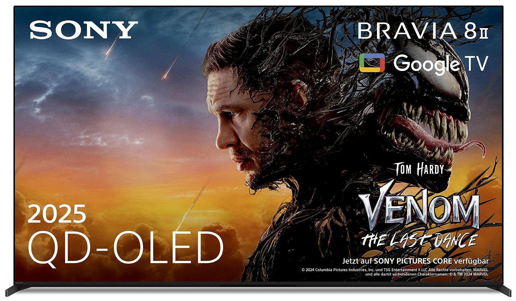 Televisor QD-OLED Sony K65XR8M25B 65 pulgadas, 4K, 120 Hz, Dolby Vision, Google TV, negro