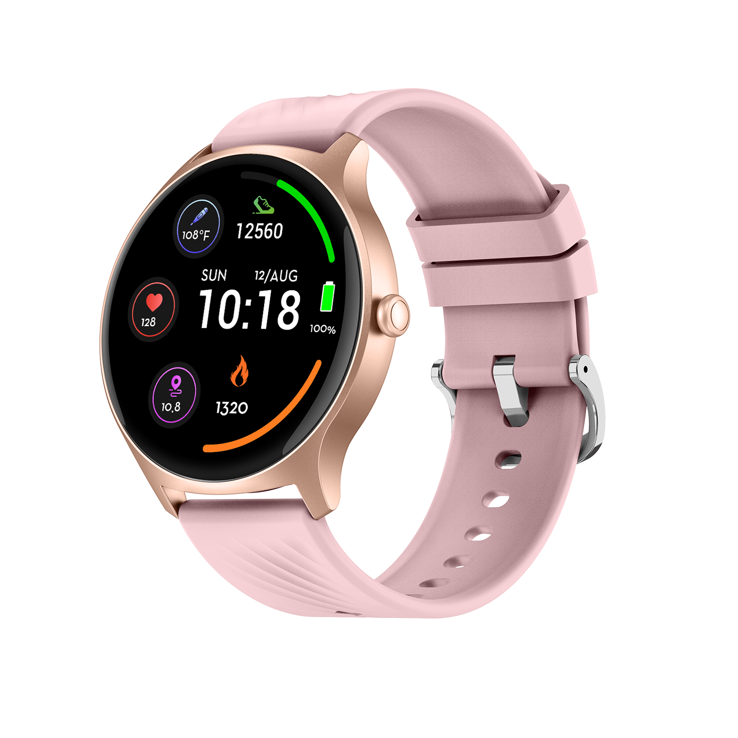 Reloj Smartwatch Denver SWC-387RO, rosa y dorado