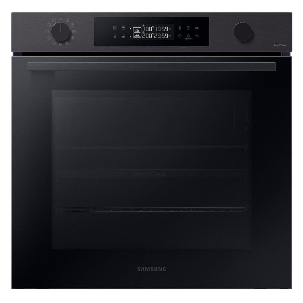 Horno multifunción Samsung NV7B4430ZAS/U1, 60 x 60 cm, 76 litros, Pirolítico, Dual Cook, clase A+, cavidad cerámica, WiFi Smarthings, acero inox