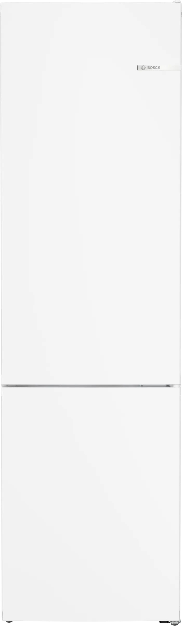 Frigorífico combi Bosch KGN39VWDC, 203 x 60 x 66 cm, Total No Frost, clase D, 191 kWh/año, 36 dB, 368 litros, VitaFresh, 0°C, reversible, LED, blanco