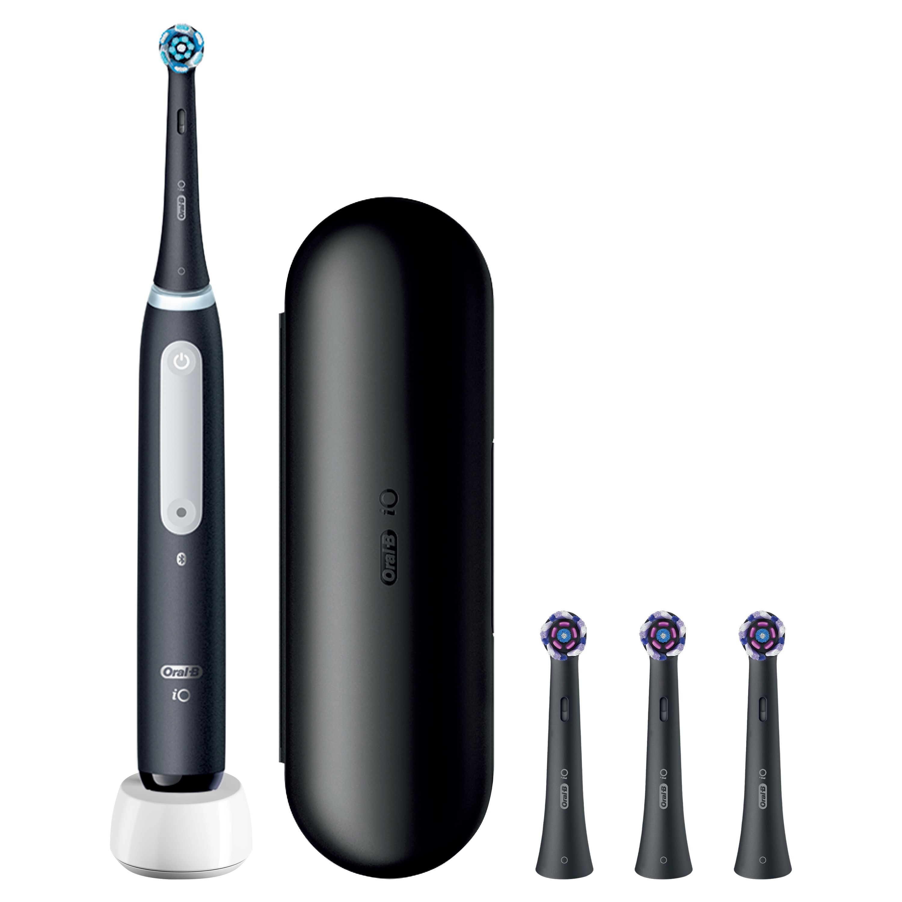 Cepillo eléctrico dental Oral-B iO Series 3 con funda + 3 recambios, negro