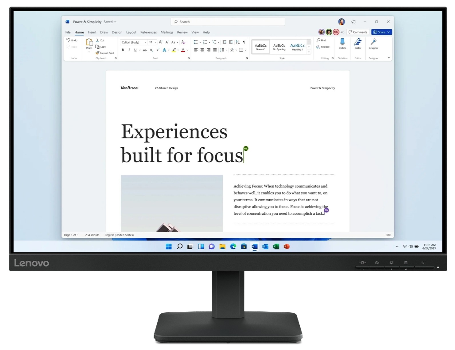 Monitor Lenovo L24-4e 68C2KAC1EU, 23,8 pulgadas, Full HD, IPS, 100 Hz, 4 ms GtG, HDMI, VGA, 99% sRGB, negro
