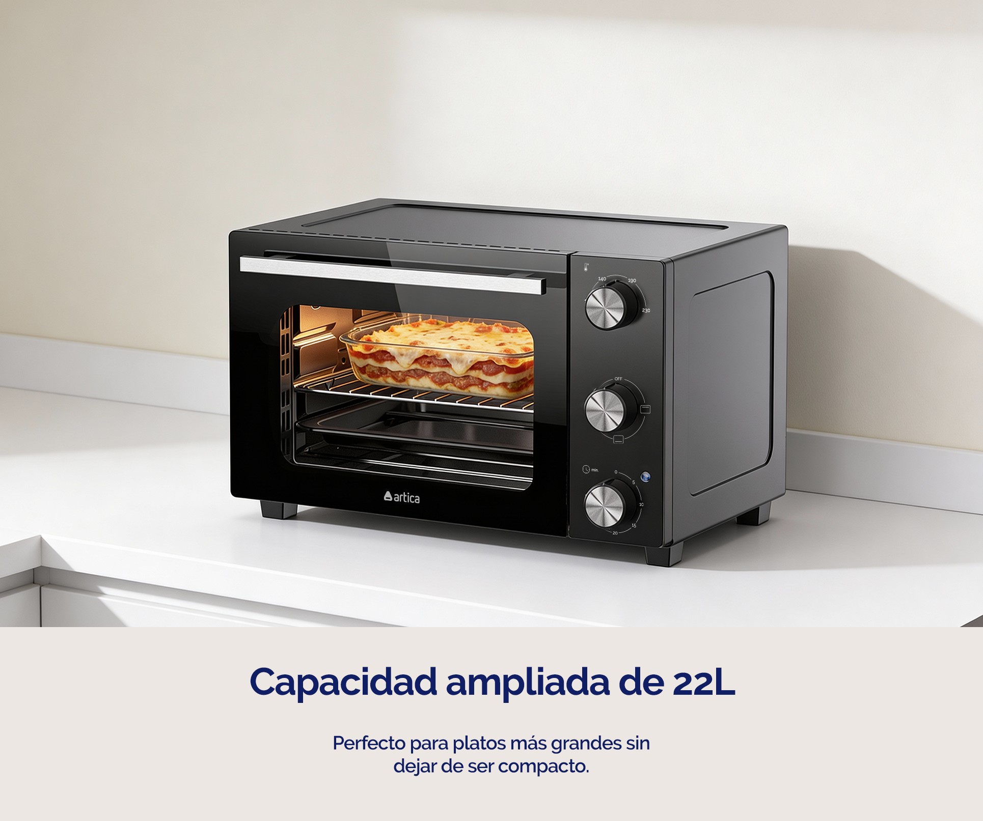 HORNO SOBREMESA ARTICA FLOWBAKE22 1300W