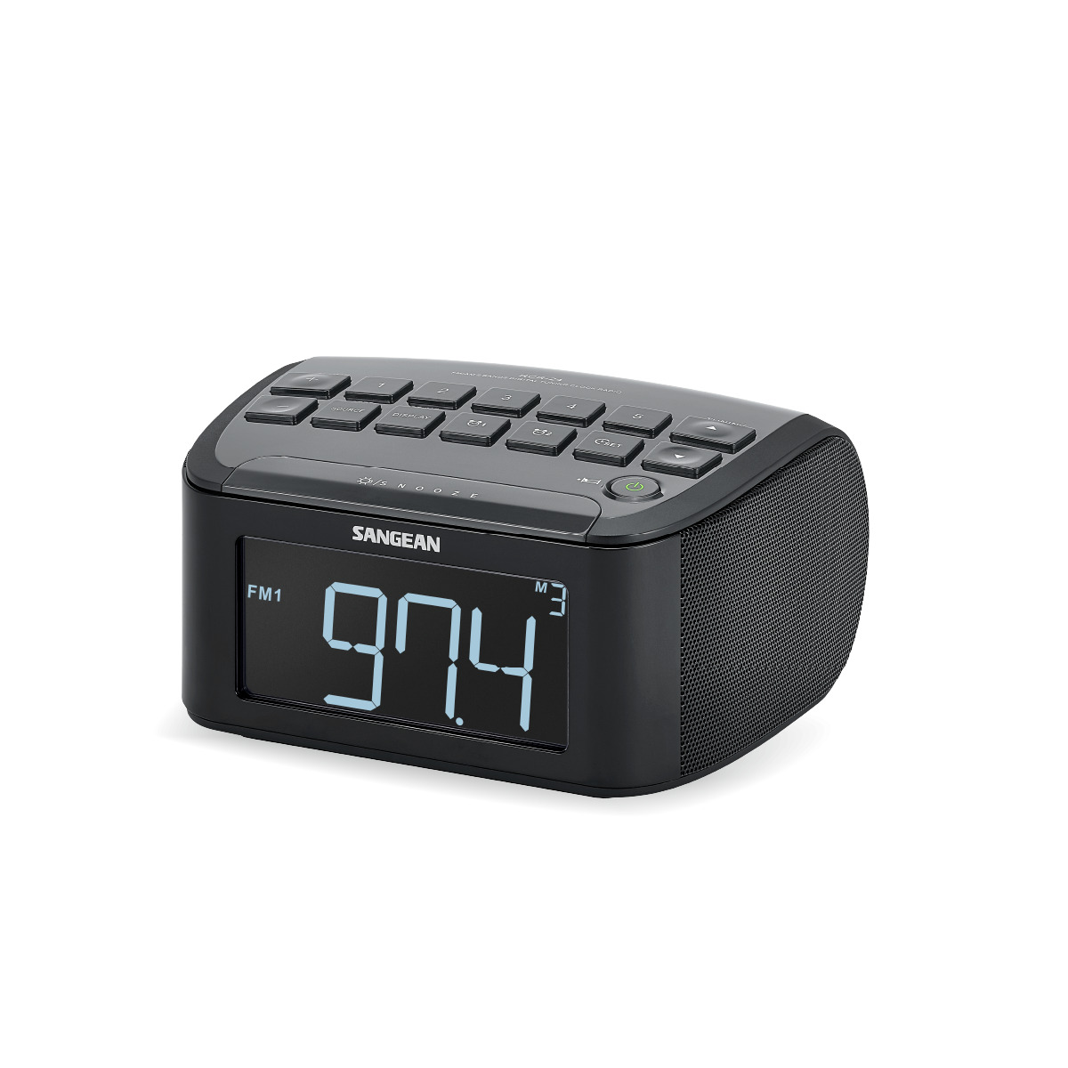 RADIO RELOJ SANGEAN RCR-24 AM/FM NEGRO