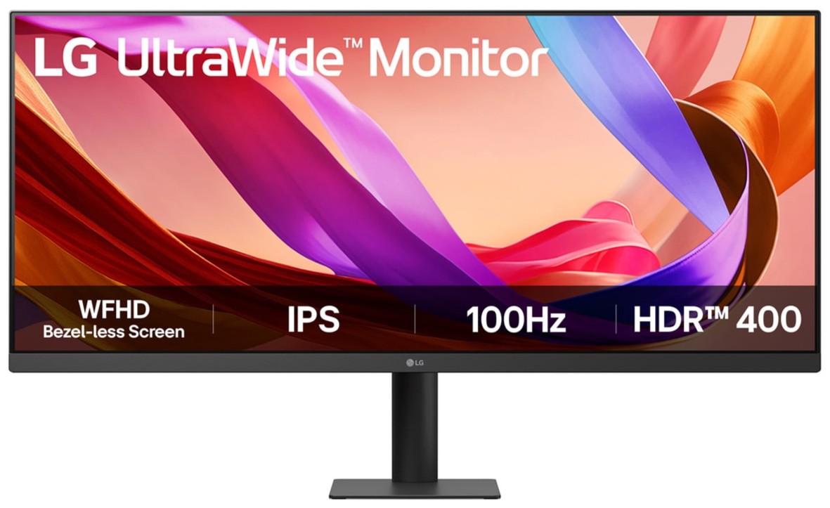 Monitor LG UltraWide 34U511A-B, 34 pulgadas, WFHD (2560×1080), IPS, 100 Hz, 5 ms GtG, DisplayPort, clase F