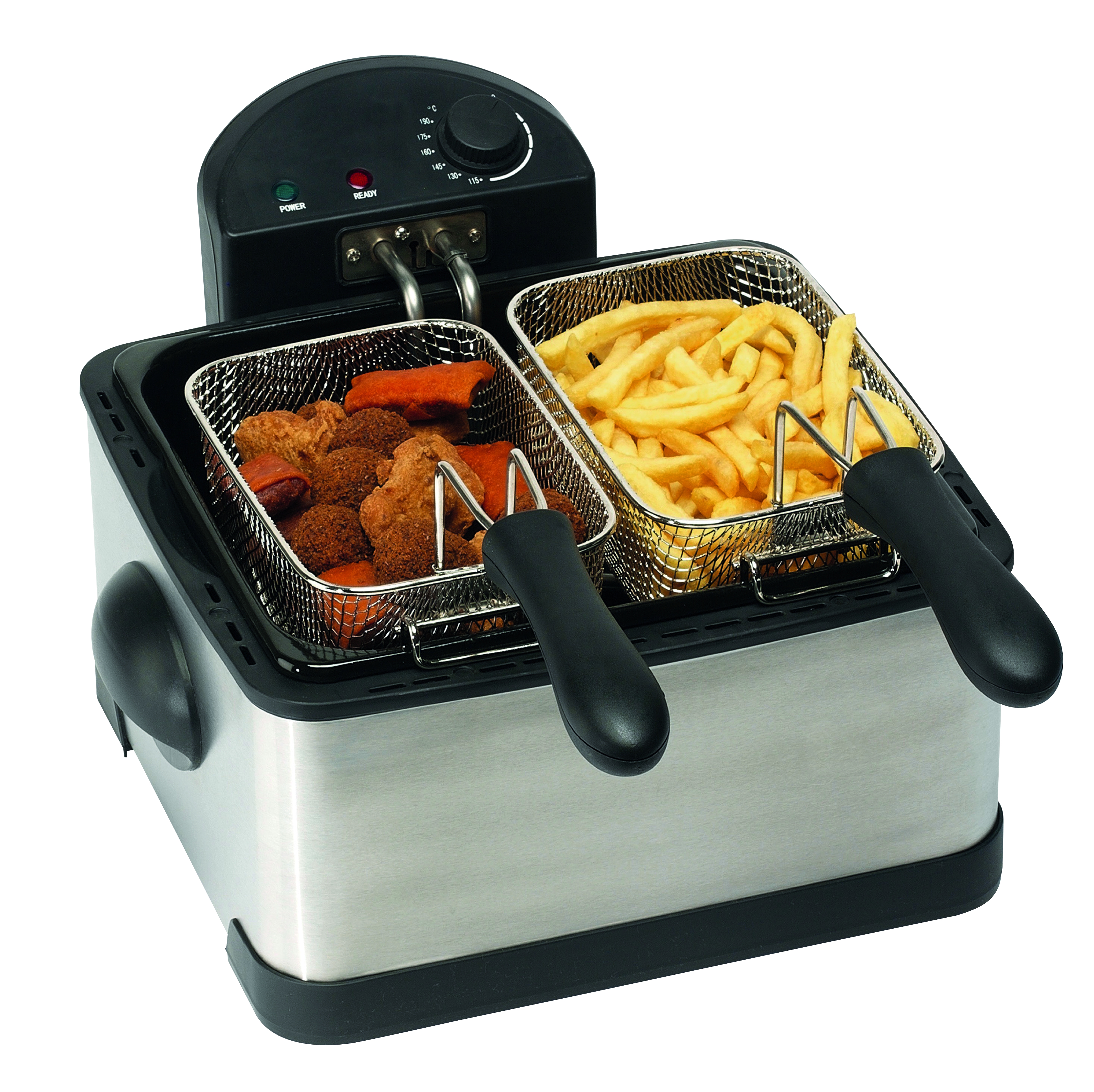 FREIDORA COMELEC FR4075 4L INOX 3 CETILLOS