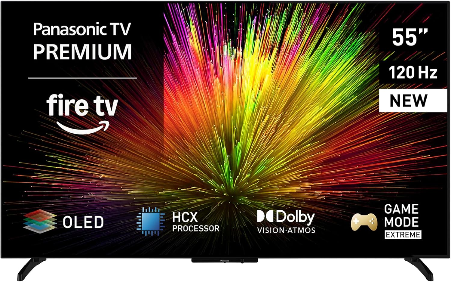 Televisor OLED Panasonic TV-55Z80BEZ 55 pulgadas, 4K, 120 Hz, Dolby Vision, Fire TV, Dolby Atmos, negro