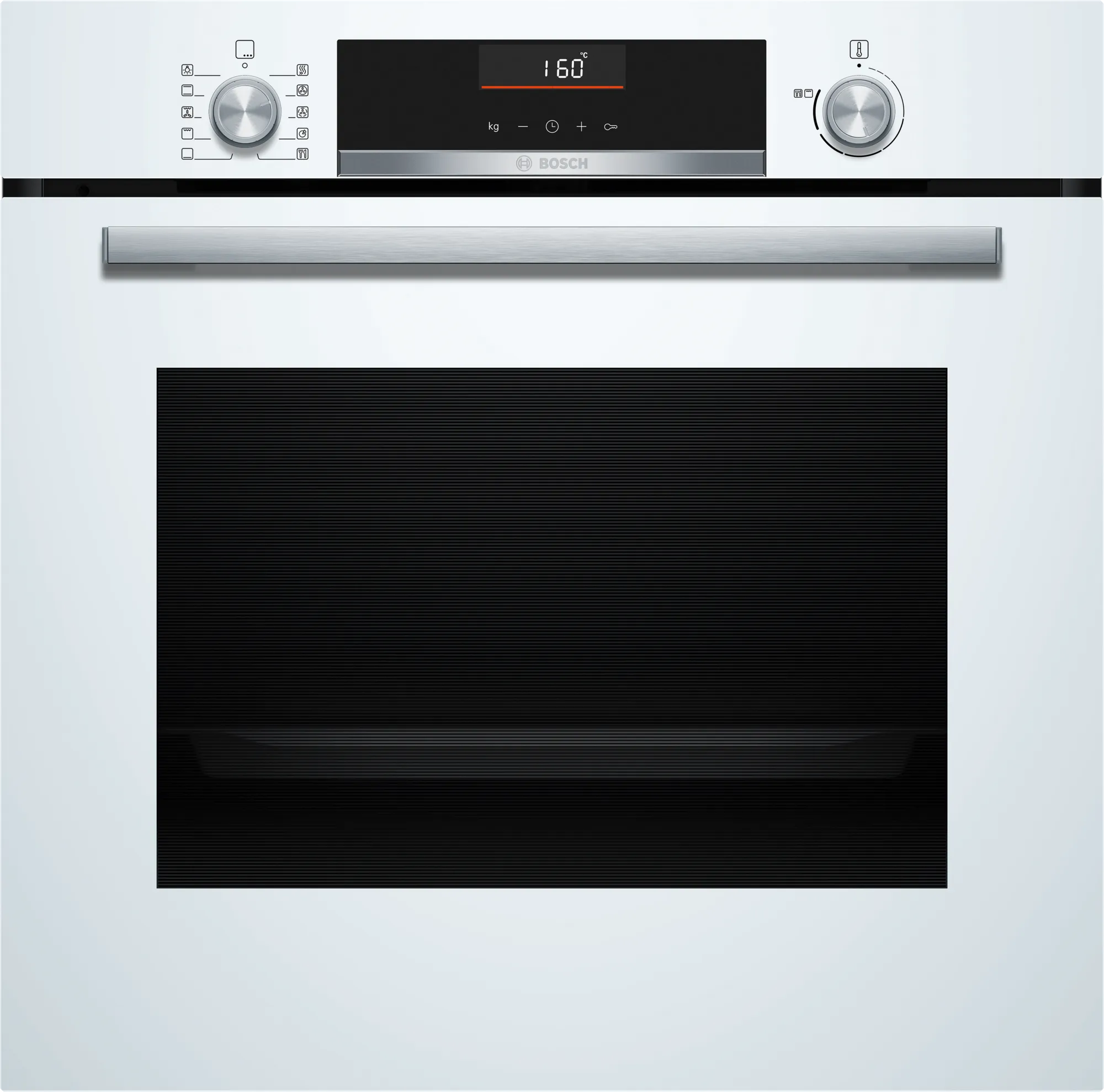 Horno multifunción Bosch HBG536EW4, Serie 6, 71 litros, 8 funciones, EasyClean + limpieza con agua, AirFry, 10 programas automáticos, clase A+, blanco