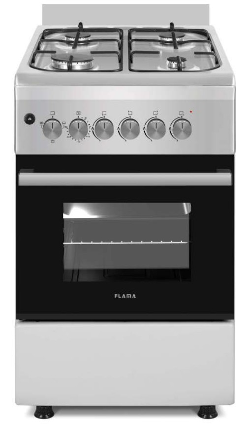 COCI. FLAMA 8255FL 4F 50x60 BUT INOX HORNO ELECTRI