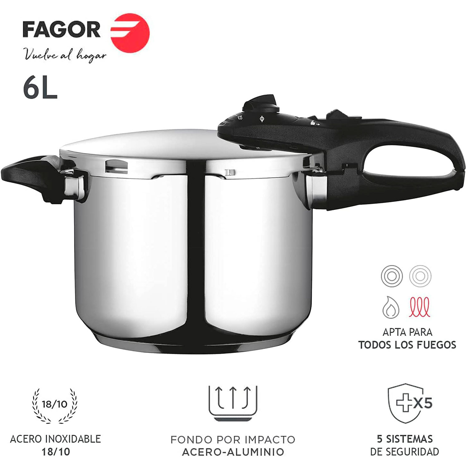 OLLA PRESION RAPID FAGOR DUO 6L