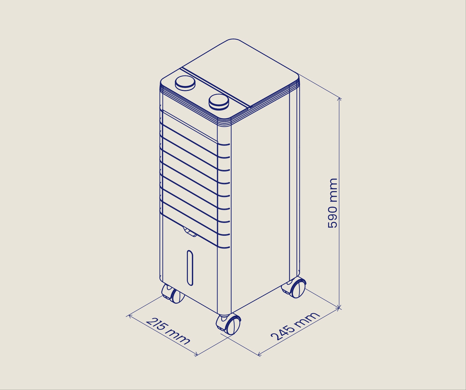 CLIMATIZADOR  EVAP. ARTICA ACL60W4L 60W 3,8L