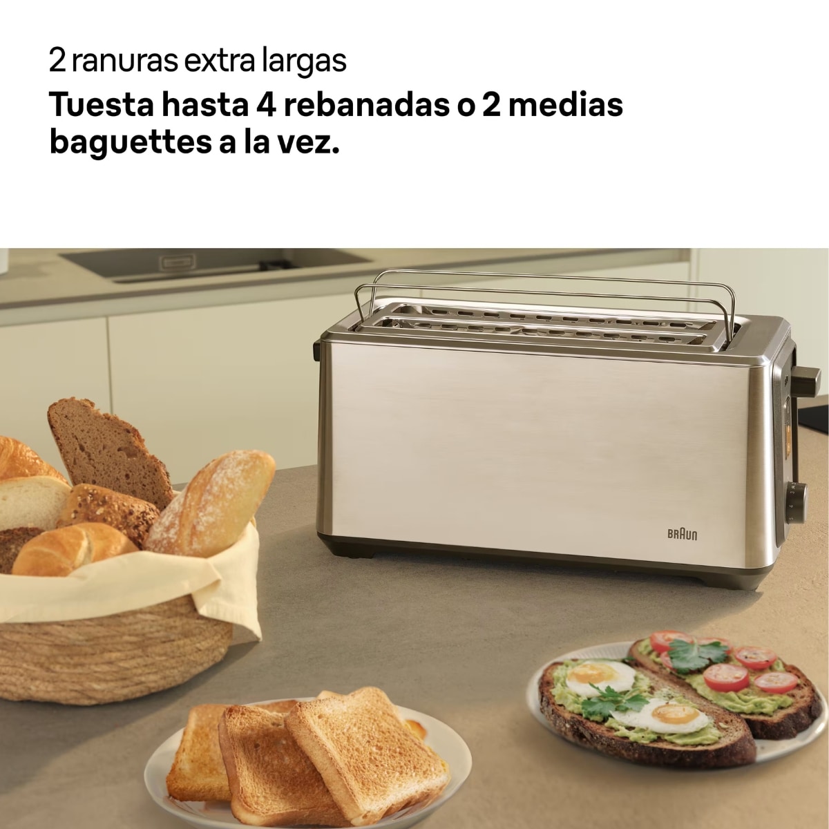TOST. BRAUN HT5220BK 1700W 7NIVELES