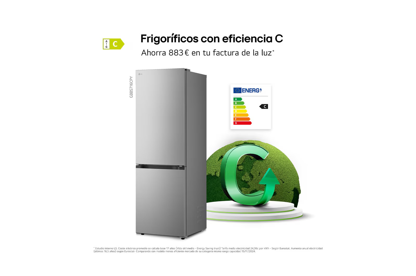 FRICOM. LG GBBS716CPY 186x60 INOX