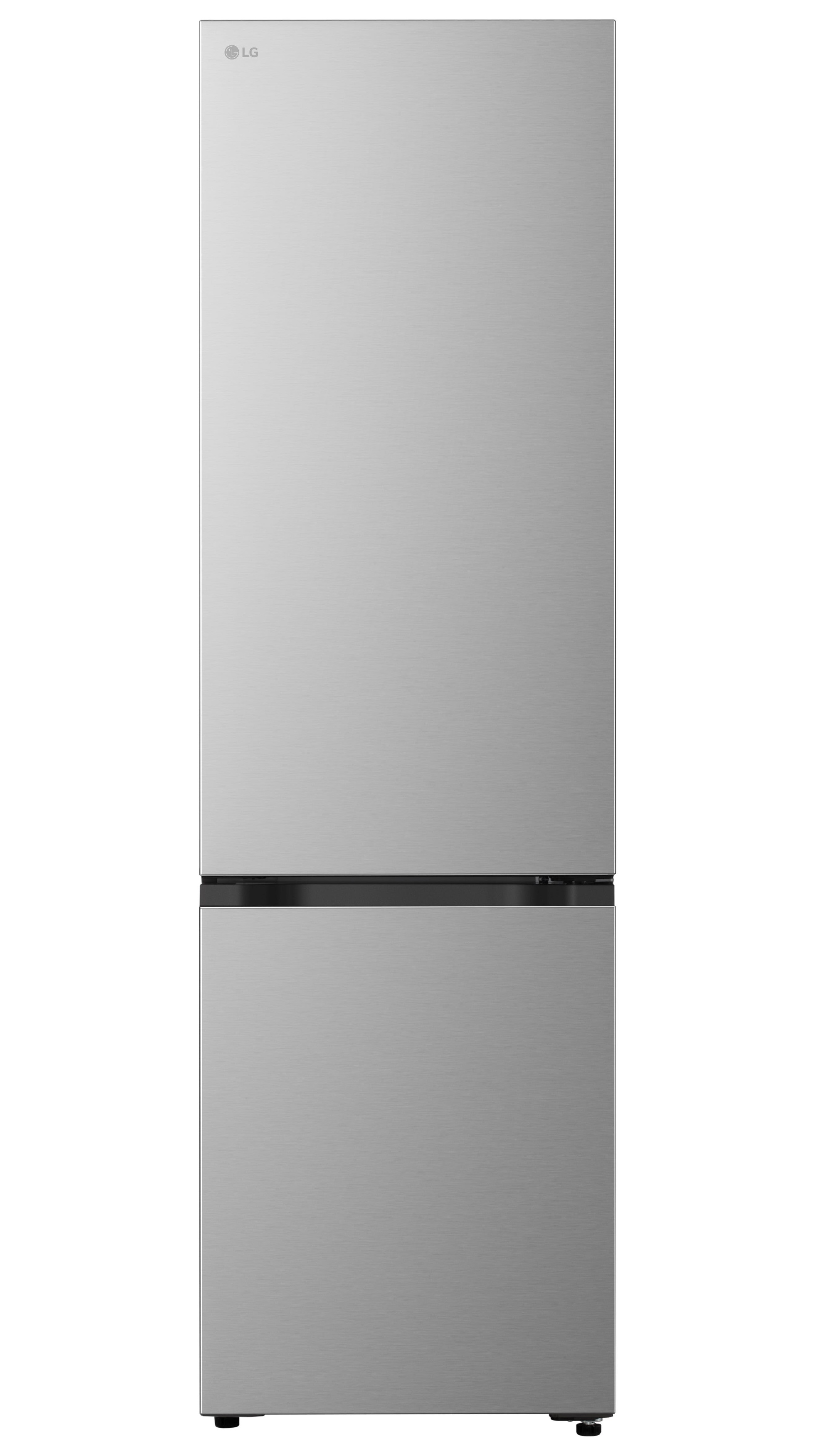 Frigorífico combi LG GBBSJ20EPY, 203 x 59.7 x 67.4 cm, Total No Frost, clase E, 263 kWh/año, 35 dB, 375 litros, DoorCooling+, ThinQ, inox antihuellas