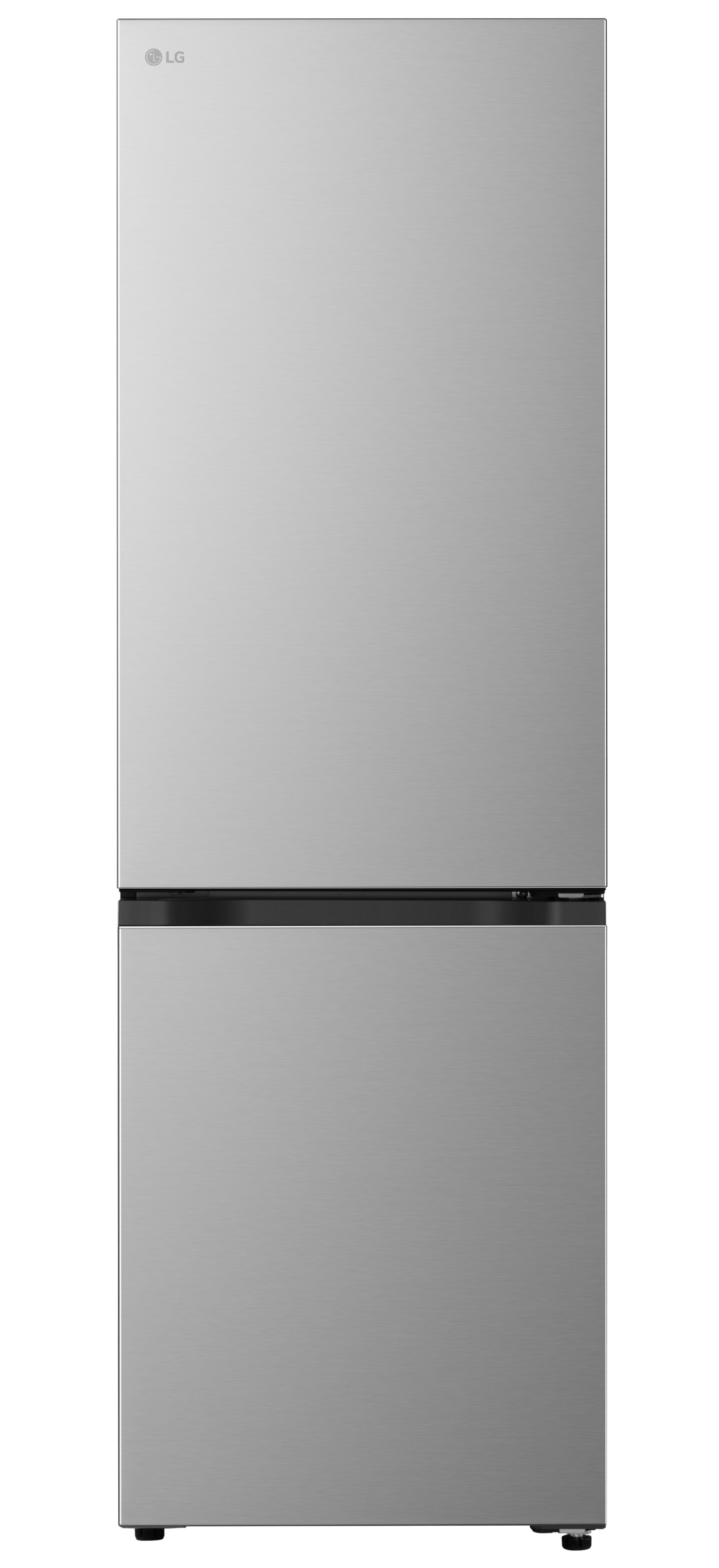 Frigorífico combi LG GBBSJ10EPY, 186 x 59.7 x 67.4 cm, Total No Frost, clase E, 253 kWh/año, 35 dB, 333 litros, DoorCooling+, ThinQ, inox antihuellas