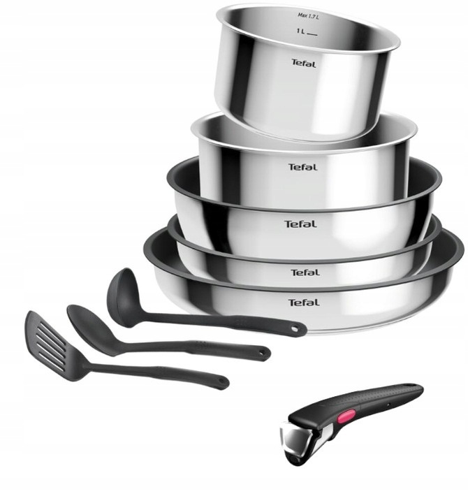 LOTE SARTENES TEFAL L881S904 INGENIO SET 9PZS