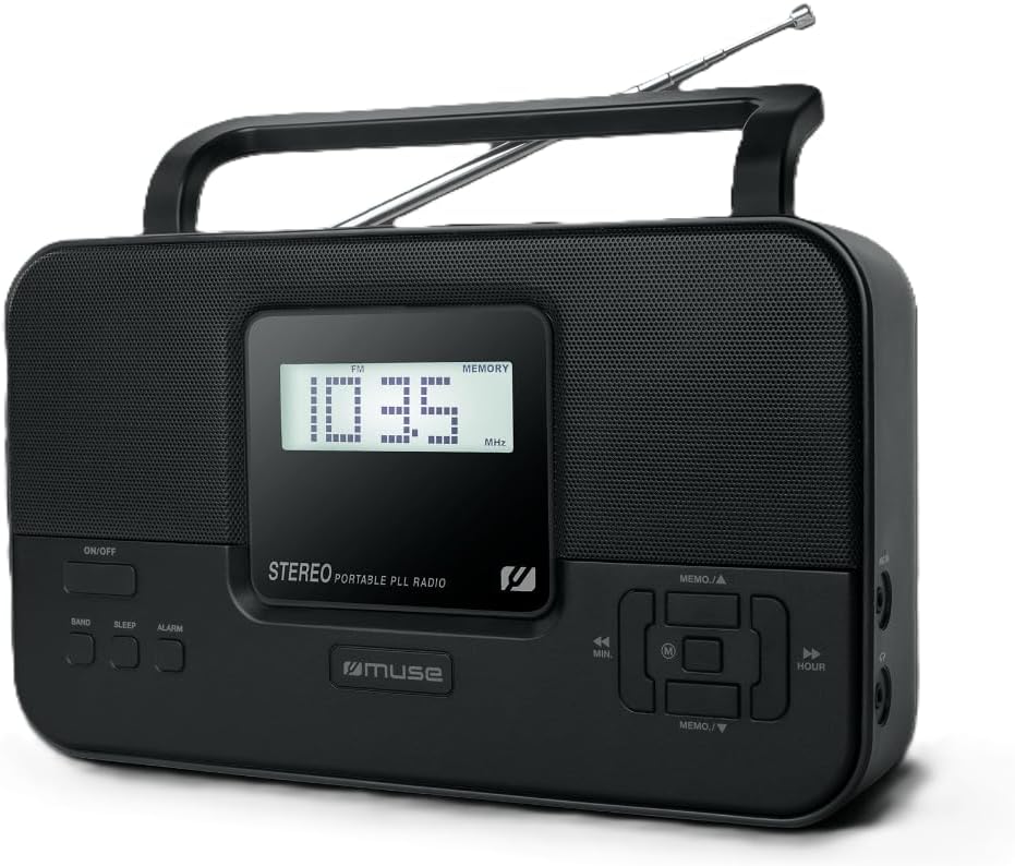 RADIO PORTATIL MUSE M-087 MB FM/AM NEGRO