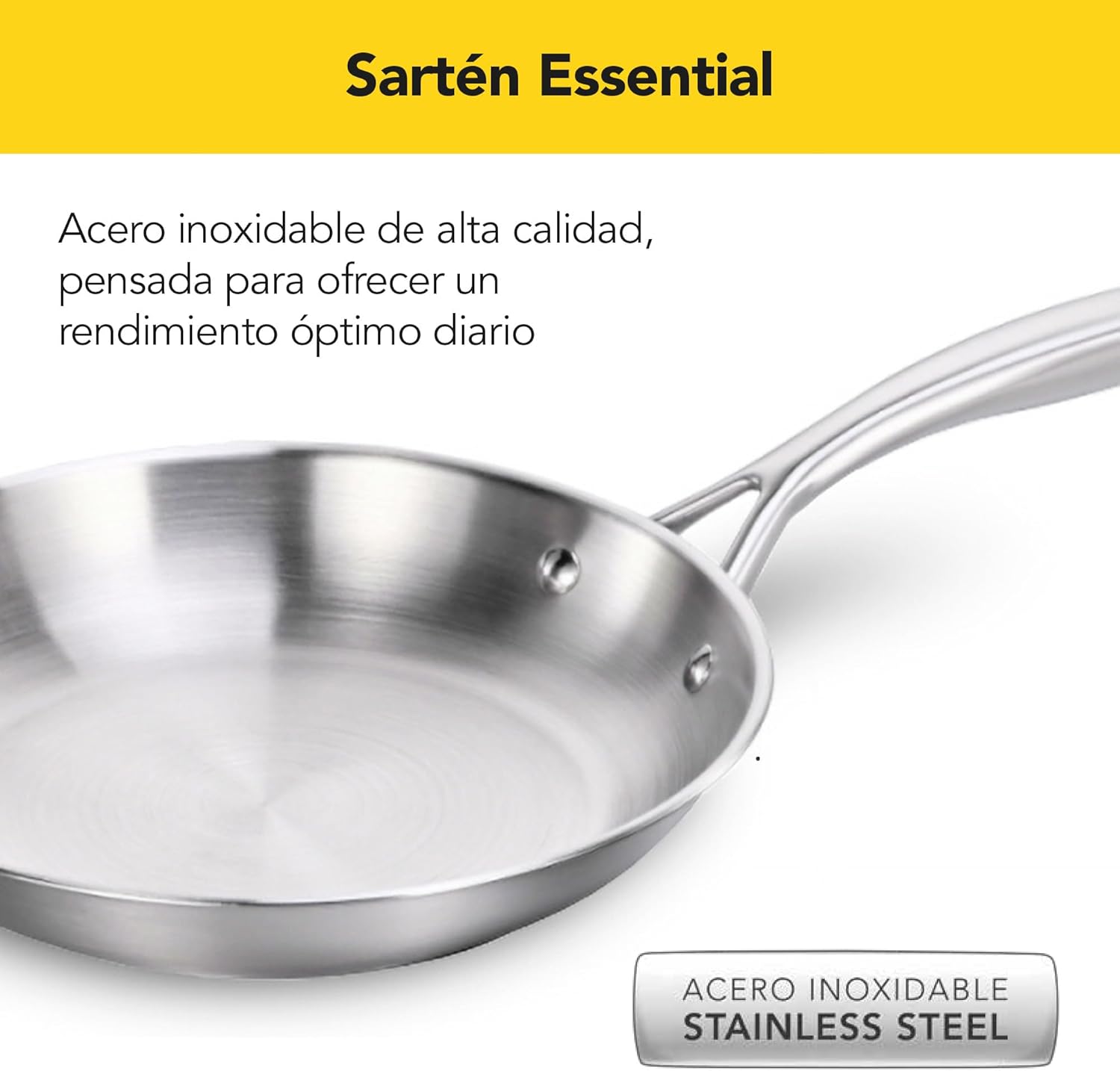 SARTEN CASTEY ES24 INOX ESSENTIALS 24CM