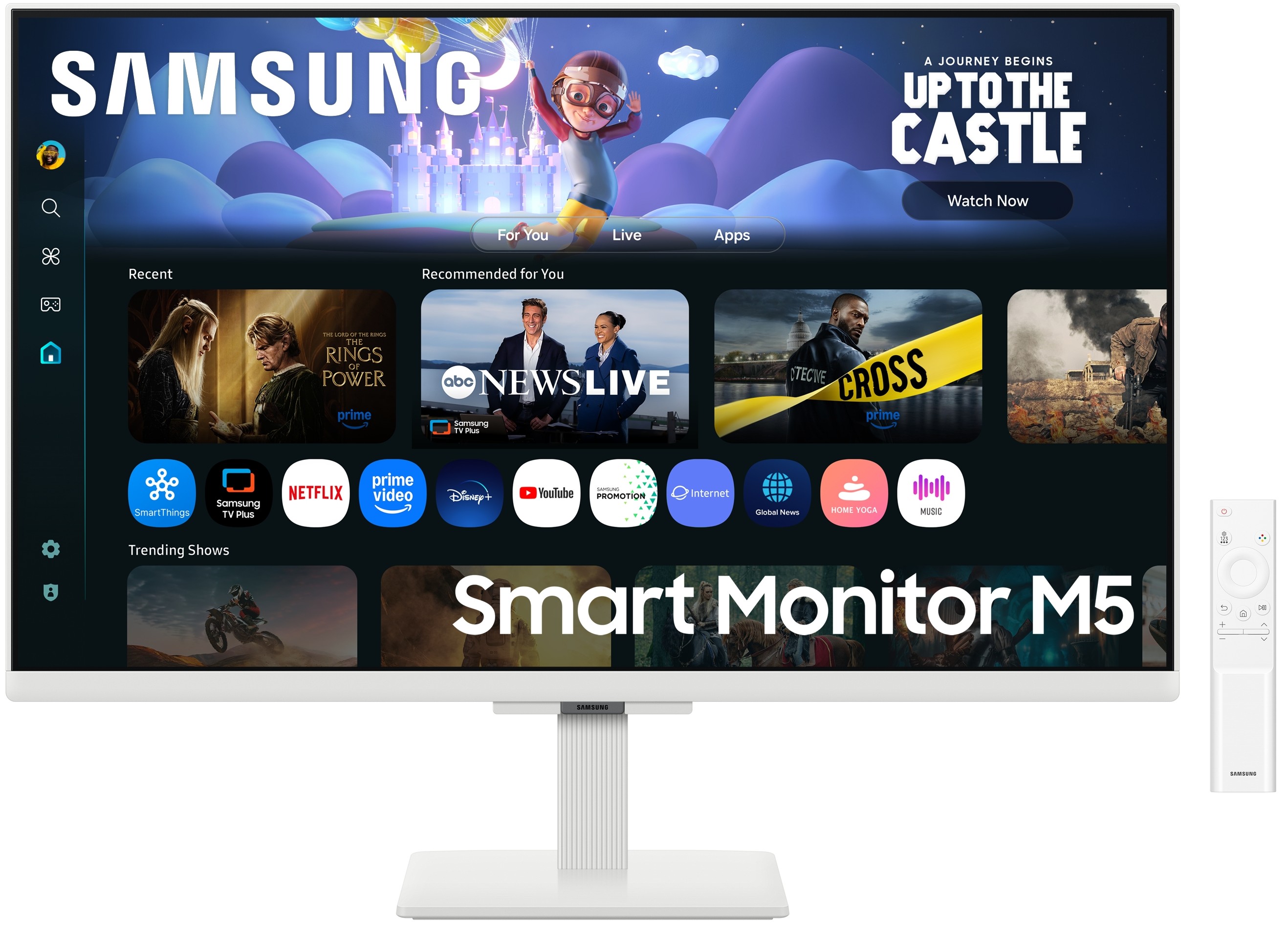 Smart Monitor Samsung M5 S27FM501EU, 27 pulgadas, Full HD, IPS, 60 Hz, HDR10